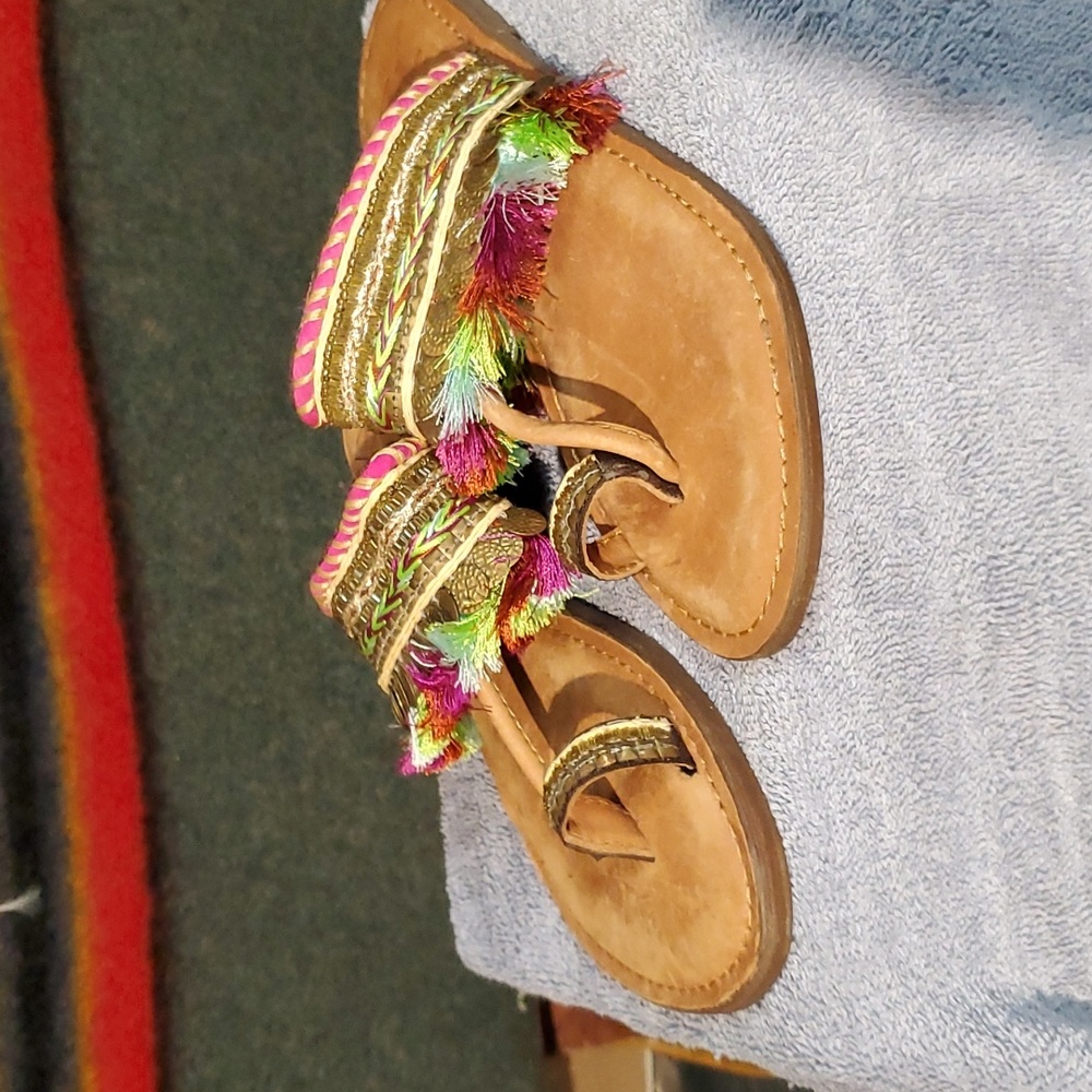 New Z&L leather flip-flops